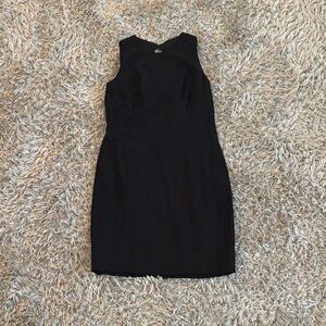 A.J. Bari Black Cutout Gold Detailing Dress